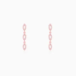 Rose Gold Opulent Oval Earrings