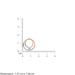 Rose Gold Oxbow Diamond Pendant
