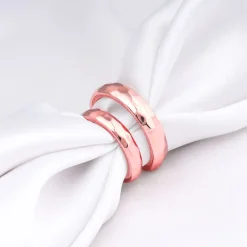 Rose Gold Partners in Fun Couple Bands