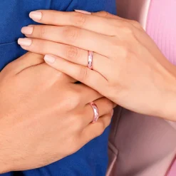 Rose Gold Partners in Fun Couple Bands