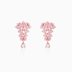 Rose Gold Party Wear Earrings