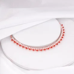 Rose Gold Passionate Heart Choker Necklace