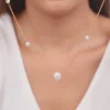 Rose Gold Pearl Beaded Necklace