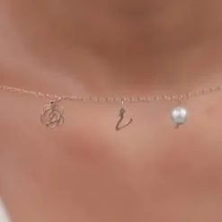 Rose Gold Pearl Rosey Personalised Bracelet