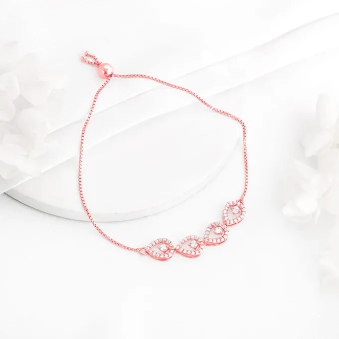 Rose Gold Peary Love Bracelet