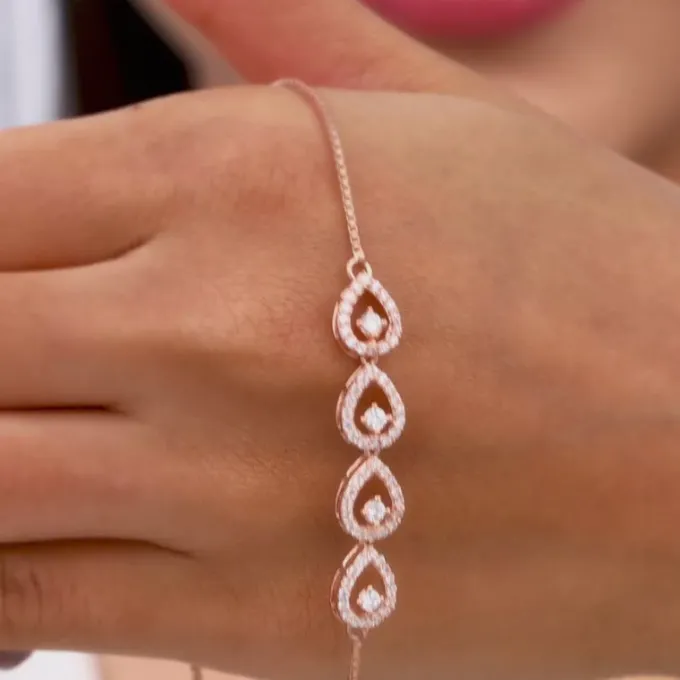 Rose Gold Peary Love Bracelet