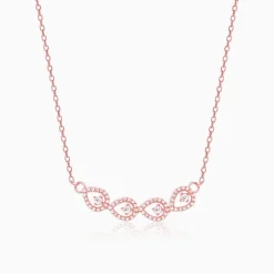 Rose Gold Peary Love Necklace