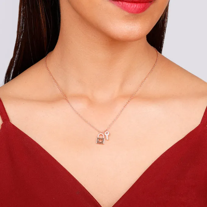 Rose Gold Perfectly Matched Necklace