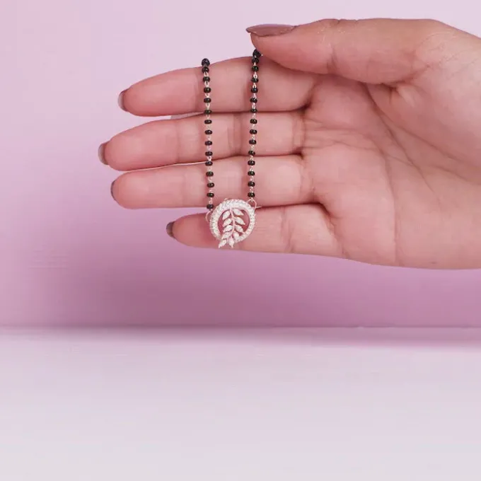 Rose Gold Periwinkle Mangalsutra