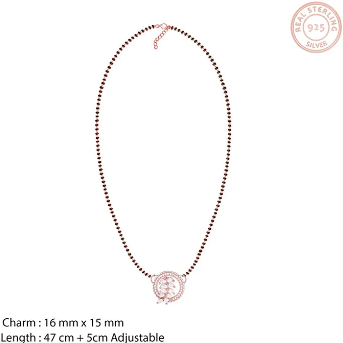 Rose Gold Periwinkle Mangalsutra