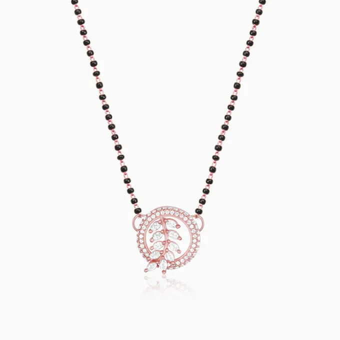 Rose Gold Periwinkle Mangalsutra