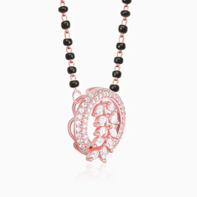 Rose Gold Periwinkle Mangalsutra