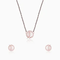 Rose Gold Periwinkle Mangalsutra Set