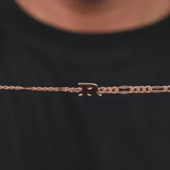 Rose Gold Personalised Alpha Initial Bracelet For Him