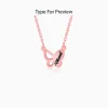 Rose Gold Personalised Butterfly Necklace