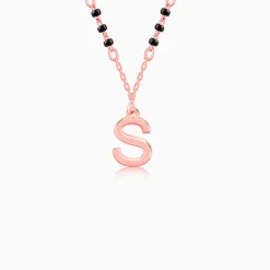 Rose Gold Personalised Cherished Initial Mangalsutra