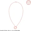 Rose Gold Personalised Circular Pendant For Him