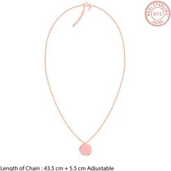 Rose Gold Personalised Coin Pendant
