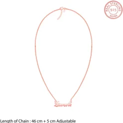 Rose Gold Personalised Dog Lover Necklace