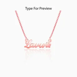 Rose Gold Personalised Dog Lover Necklace