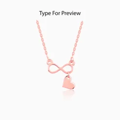 Rose Gold Personalised Endless Echo Necklace