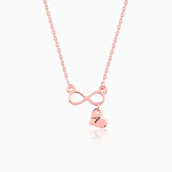 Rose Gold Personalised Endless Echo Necklace