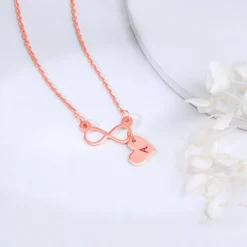 Rose Gold Personalised Endless Echo Necklace