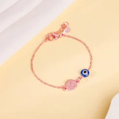Rose Gold Personalised Envy Gaze Kids Bracelet (2 - 8 Years)