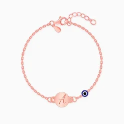 Rose Gold Personalised Envy Gaze Kids Bracelet (2 - 8 Years)
