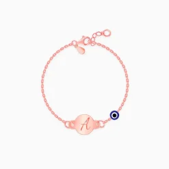 Rose Gold Personalised Envy Gaze Kids Bracelet (0 - 2 Years)