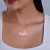 Rose Gold Personalised Eternal Necklace