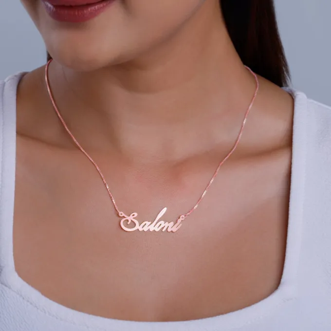 Rose Gold Personalised Eternal Necklace