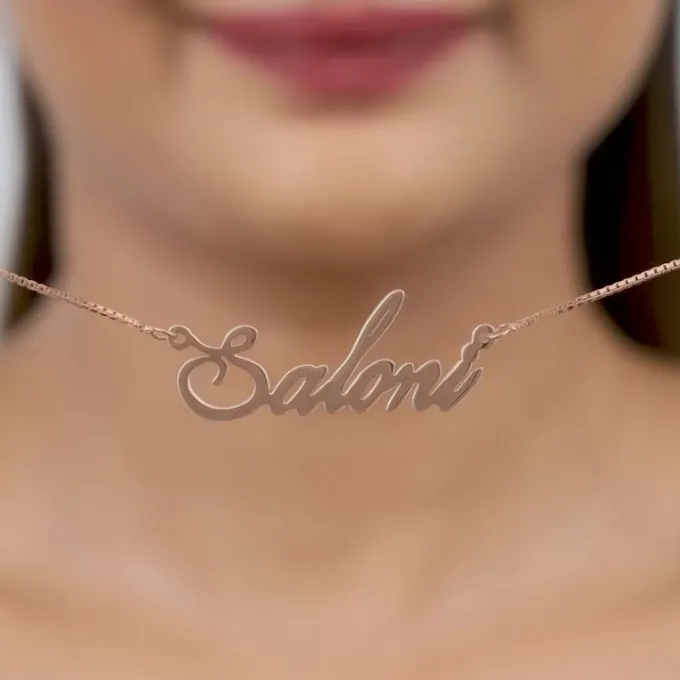 Rose Gold Personalised Eternal Necklace