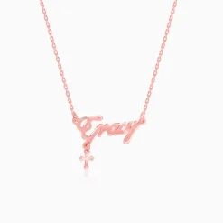 Rose Gold Personalised Eternal Necklace