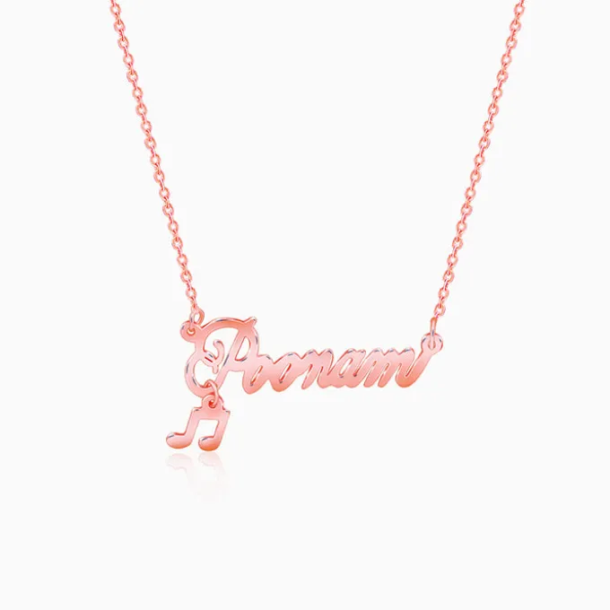 Rose Gold Personalised Eternal Necklace