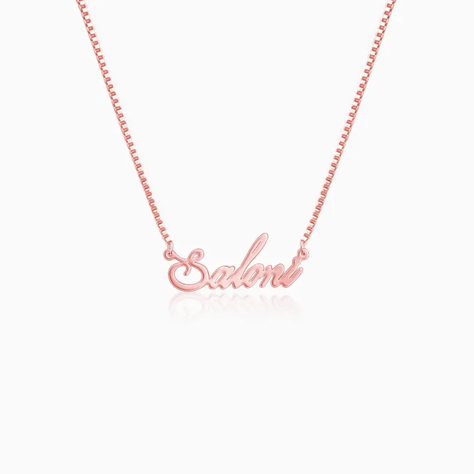 Rose Gold Personalised Eternal Necklace