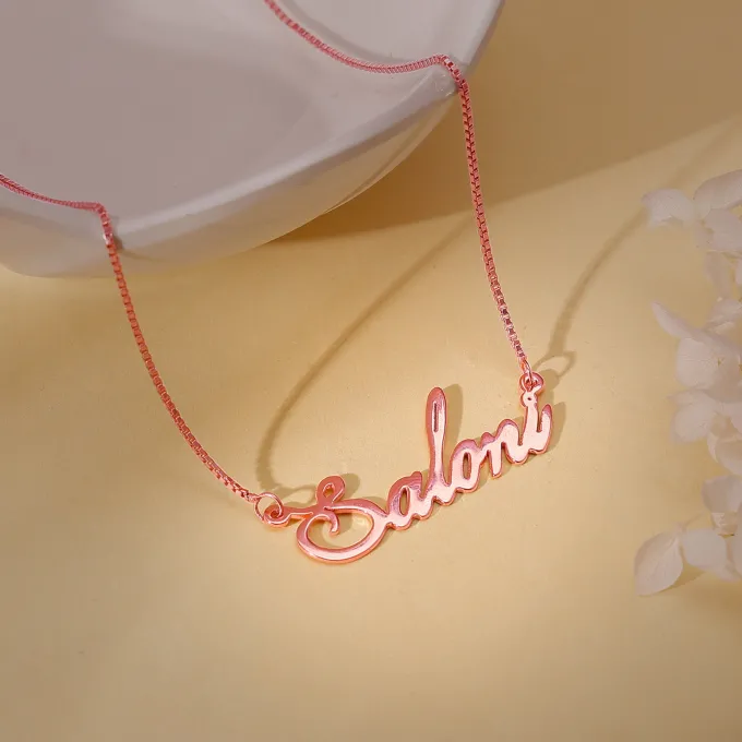 Rose Gold Personalised Eternal Necklace