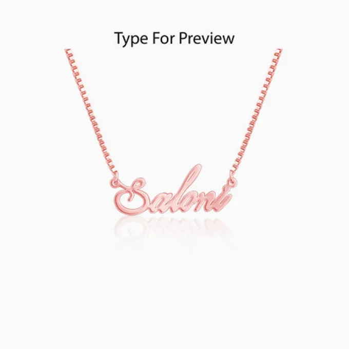 Rose Gold Personalised Eternal Necklace