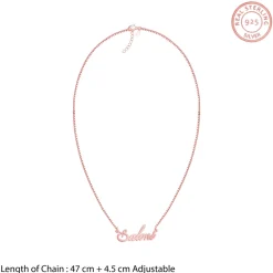Rose Gold Personalised Eternal Necklace
