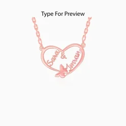 Rose Gold Personalised Forever Yours Pendant