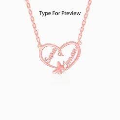 Rose Gold Personalised Forever Yours Pendant