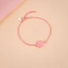 Rose Gold Personalised Hexagon Initial Bracelet