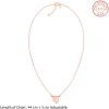 Rose Gold Personalised Hindi Initial Evil Eye Necklace