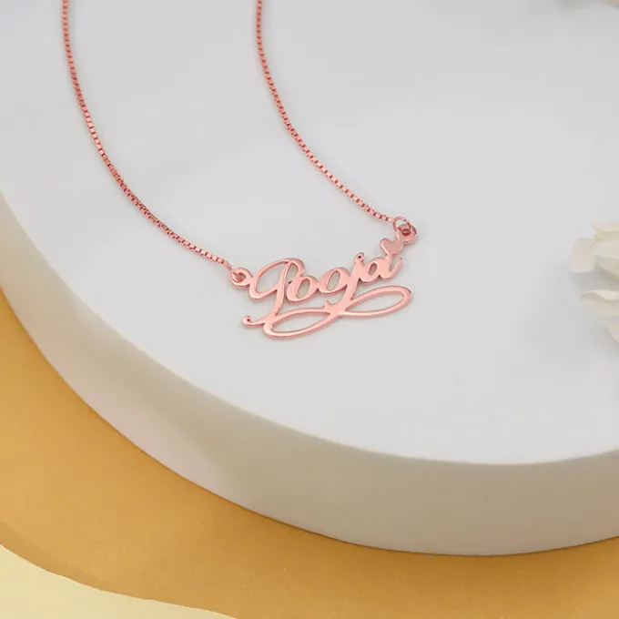 Rose Gold Personalised Infinite Moments Necklace