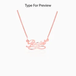 Rose Gold Personalised Infinite Moments Necklace