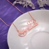 Rose Gold Personalised Infinite Love Pendant