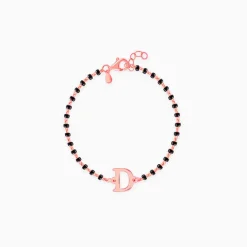 Rose Gold Personalised Initial Nazariya Kids Bracelet (0 - 2 Years)