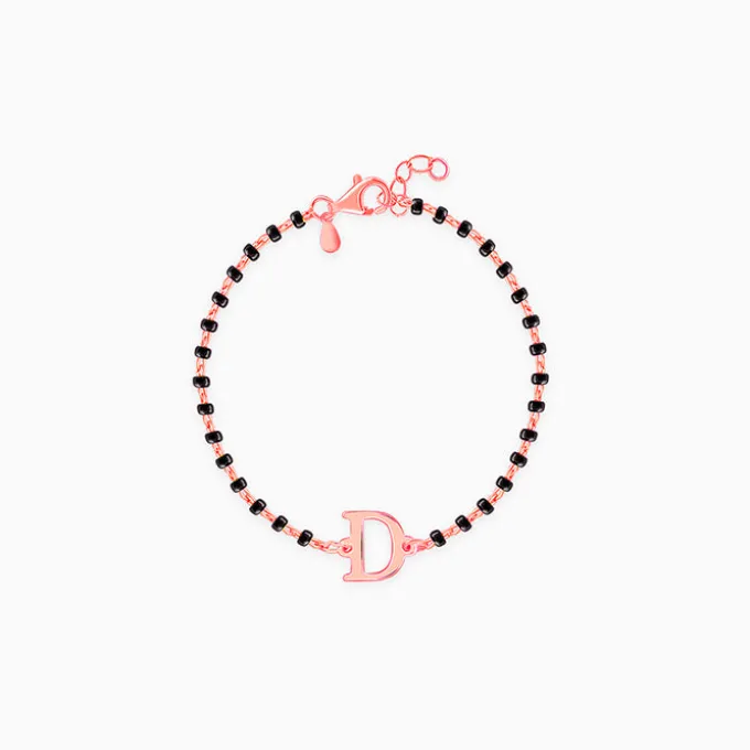Rose Gold Personalised Initial Nazariya Kids Bracelet (0 - 2 Years)