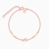 Rose Gold Personalised Letter Charm Bracelet