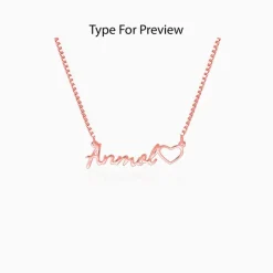 Rose Gold Personalised Life Partner Pendant